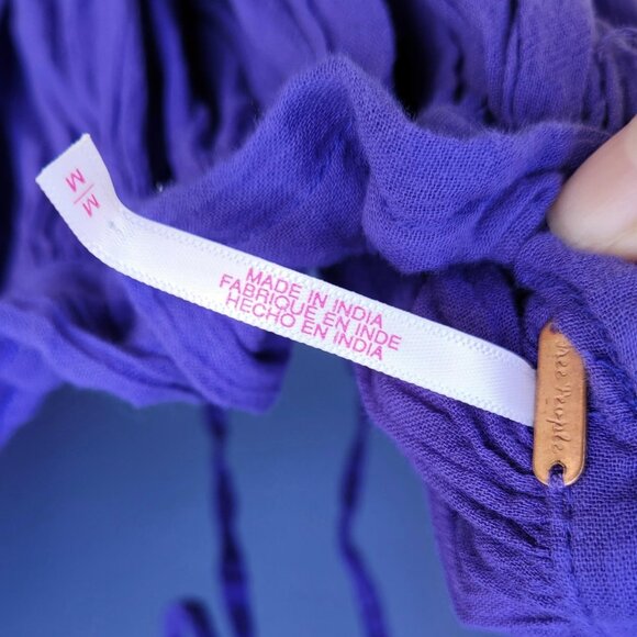 NWOT RARE Free People 100 Degree Halter Mini Dress Regency Purple Size M - Picture 5 of 8